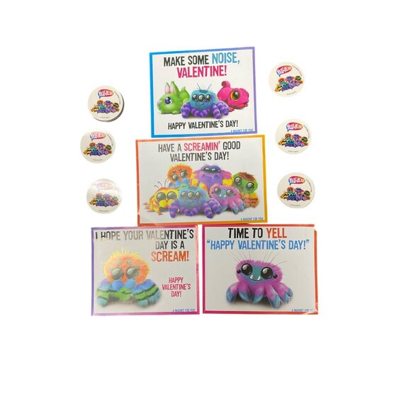 Ellies Valentines Cards With Character Magnets (Box not included to save on ship - Picture 2 of 3